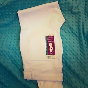 Faded Glory white denim jegging