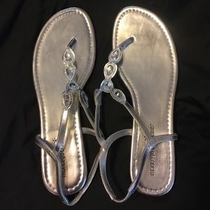 Silver sandals