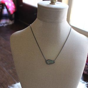 Kendra Scott Cami Necklace - Gunmetal, Black Pearl