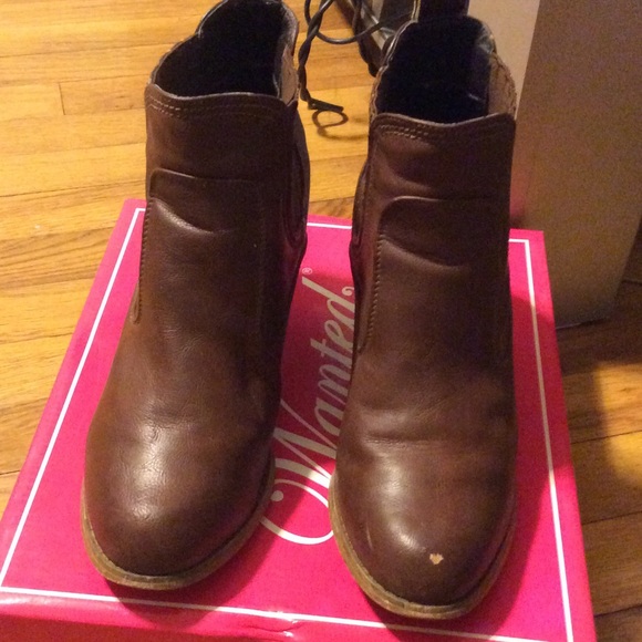 Brown booties