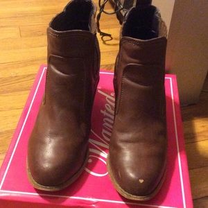 Brown booties
