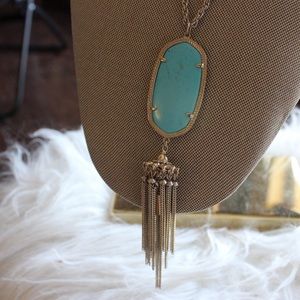 Kendra Scott Rayne Necklace - Gold, Turquoise