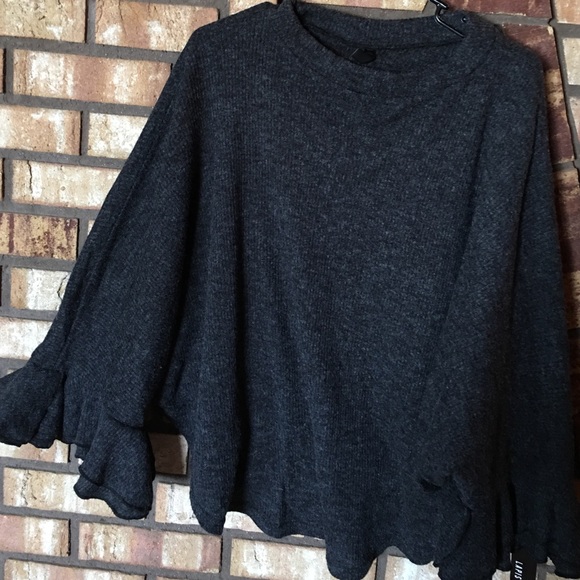 LAPIS Sweater Poncho