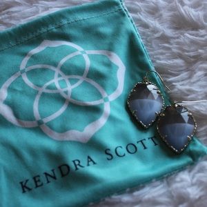 Kendra Scott Corley Earring - Gold, Slate Cats Eye