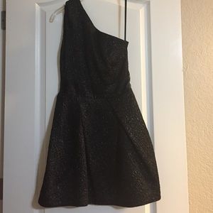 Zimmerman Black One Shoulder Cocktail Dress