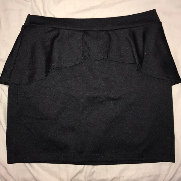 Black Mini Pencil Skirt