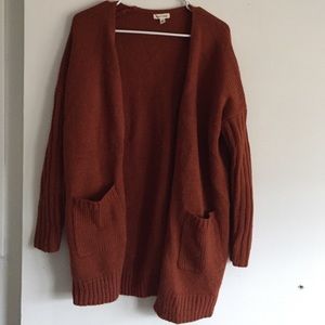 Silence and Noise Orange Cardigan