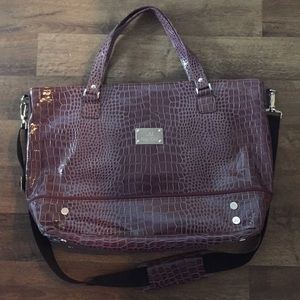 👜✈️ Plum Croc Carry-on Laptop Bag ✈️👜