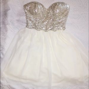 Short Tulle Sparkly Formal Dress