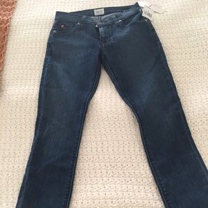 Hudson size 24 crop Krista super skinny jeans nwt
