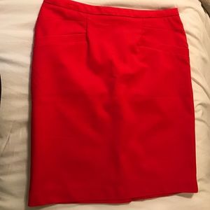 H&M Orange Pencil Skirt