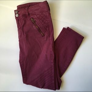 Burgundy American Eagle pants