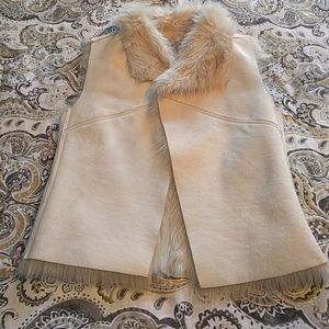 Faux fur vest