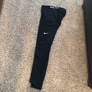 Nike pro full length leggings black