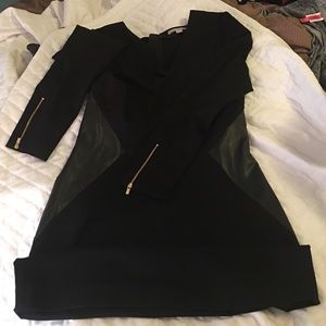 Knee length black dress