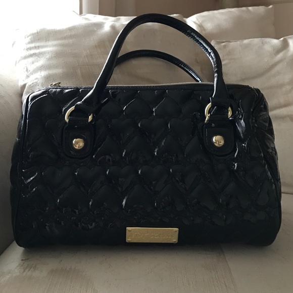 Black and Gold Betsey Johnson Purse