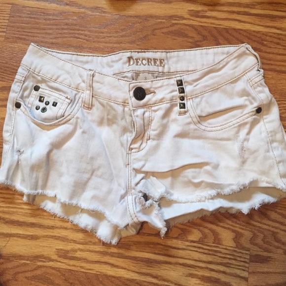 White Jean shorts - Picture 1 of 2