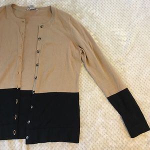 LOFT Color Block Cardigan