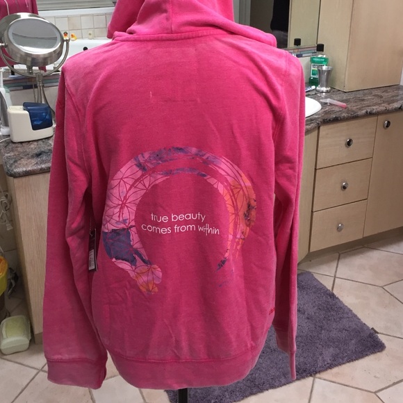 PEACE LOVE WORLD INSPIRATIONAL HOODIE - Picture 1 of 4