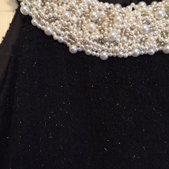 I.N.C.  Black dress with pearl trim