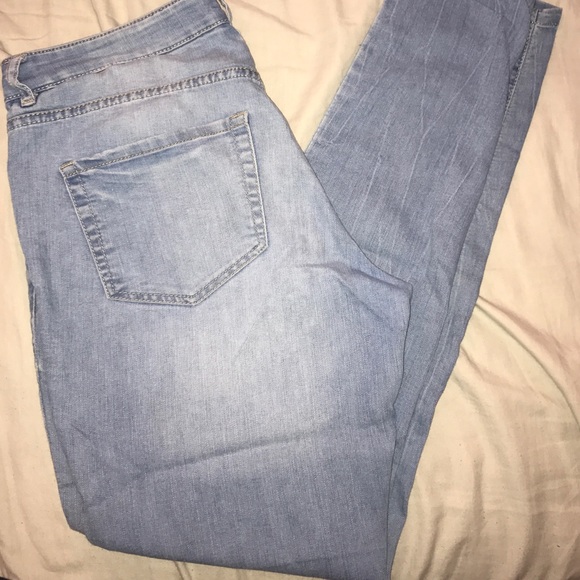 Light blue High Waisted Garage Jeggings