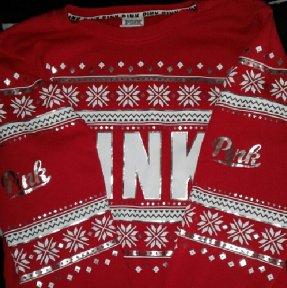 Vs Pink Happy Holla Days Sweater