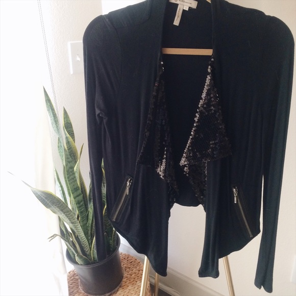 BCBGeneration drape sequin cardigan ✨
