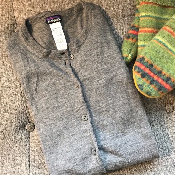 patagonia wool cardigan