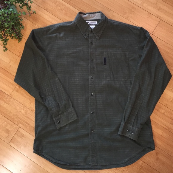 COLUMBIA Men's Button Down Flannel Shirt