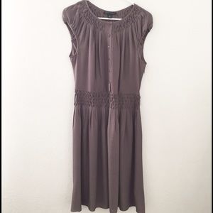 BANANA REPUBLIC dusty purple silk dress