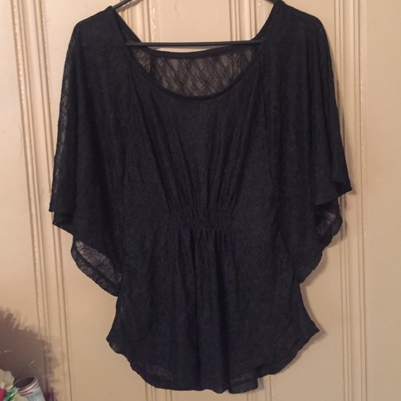 Sheer black top