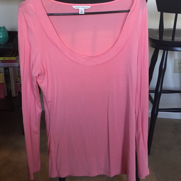 Banana Republic pink long sleeve top