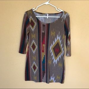 Aztec Maternity Shirt