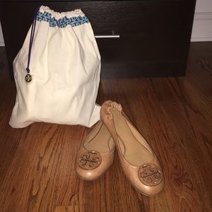Natural leather Tory Burch Ballet Flats