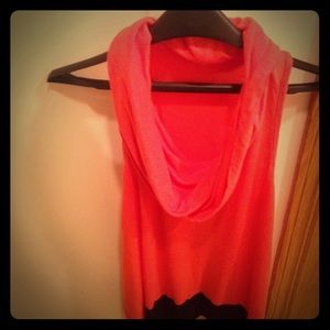 Cowl neck tank top