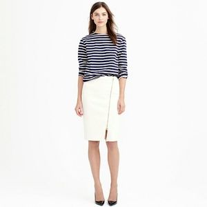 J.Crew Zipped Pencil Skirt Size 6P