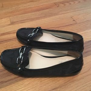 Black coach flats