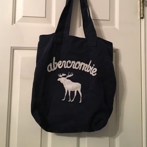 navy Abercrombie and fitch bag
