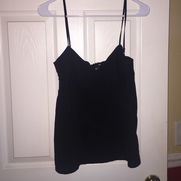 Black spaghetti strap