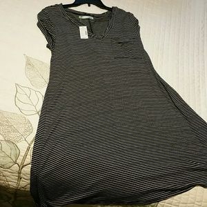 ❤SALE❤ Black & white striped short sleeved dress