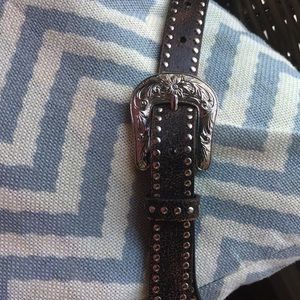 Girls nocona leather western belt 22