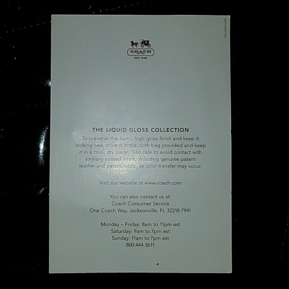 Sold 😢SUPER LUX!!! COACH LIQUID GLOSS SLIM TOTE - Picture 8 of 8