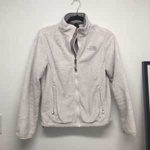 The North Face Fleece - white and gray.