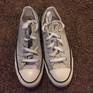 Silver converse size 6