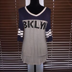 Striped Baseball Tee