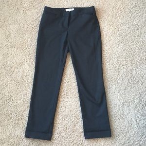 Black cropped dress pants, Loft size 8