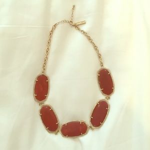 Kendra Scott necklace; Rust / Burnt Orange