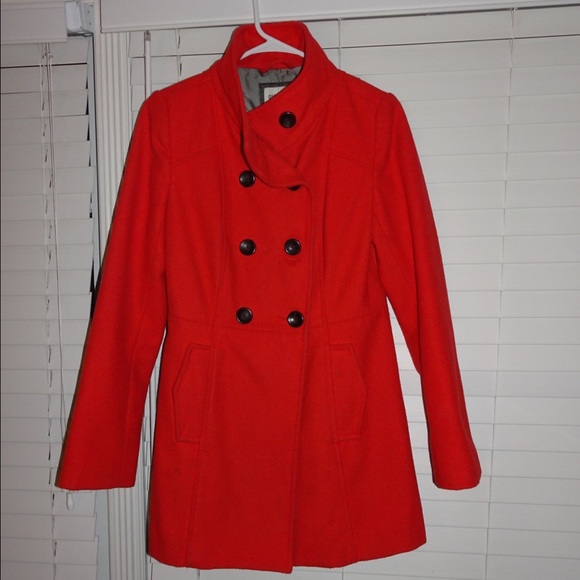 Red Old Navy Trench Coat - Picture 1 of 2