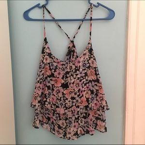 Lightweight Flower Racerback Tank
