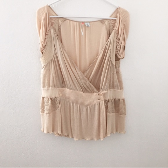 ANTHROPOLOGIE cotton and silk blouse
